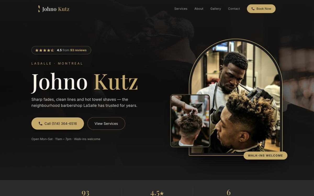 Aperçu du site Johno Kutz