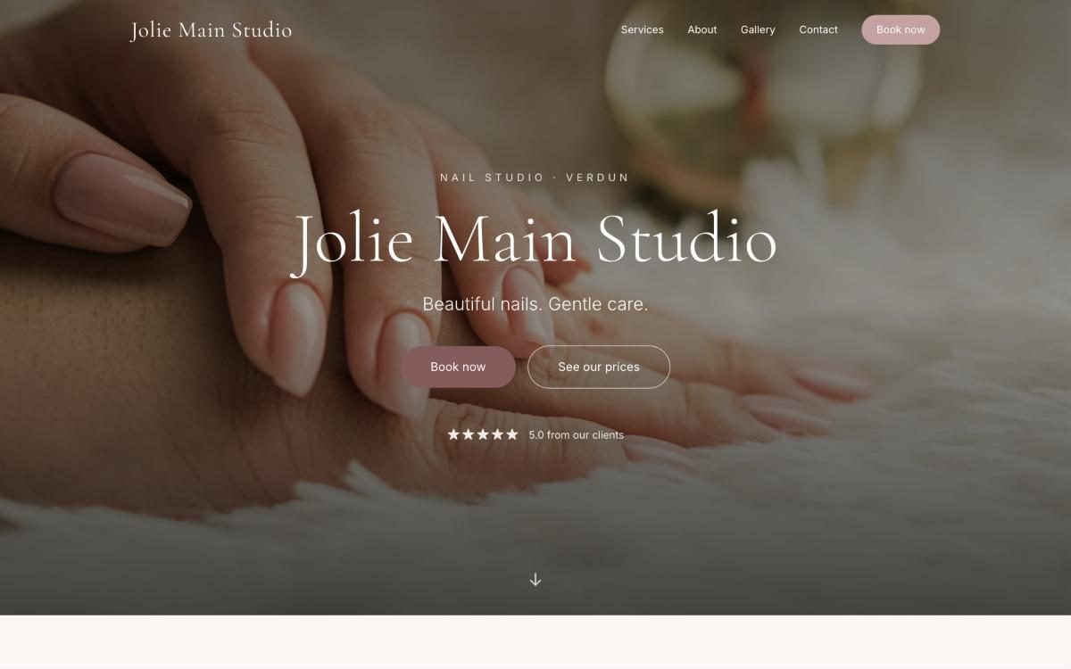Aperçu du site Jolie Main Studio